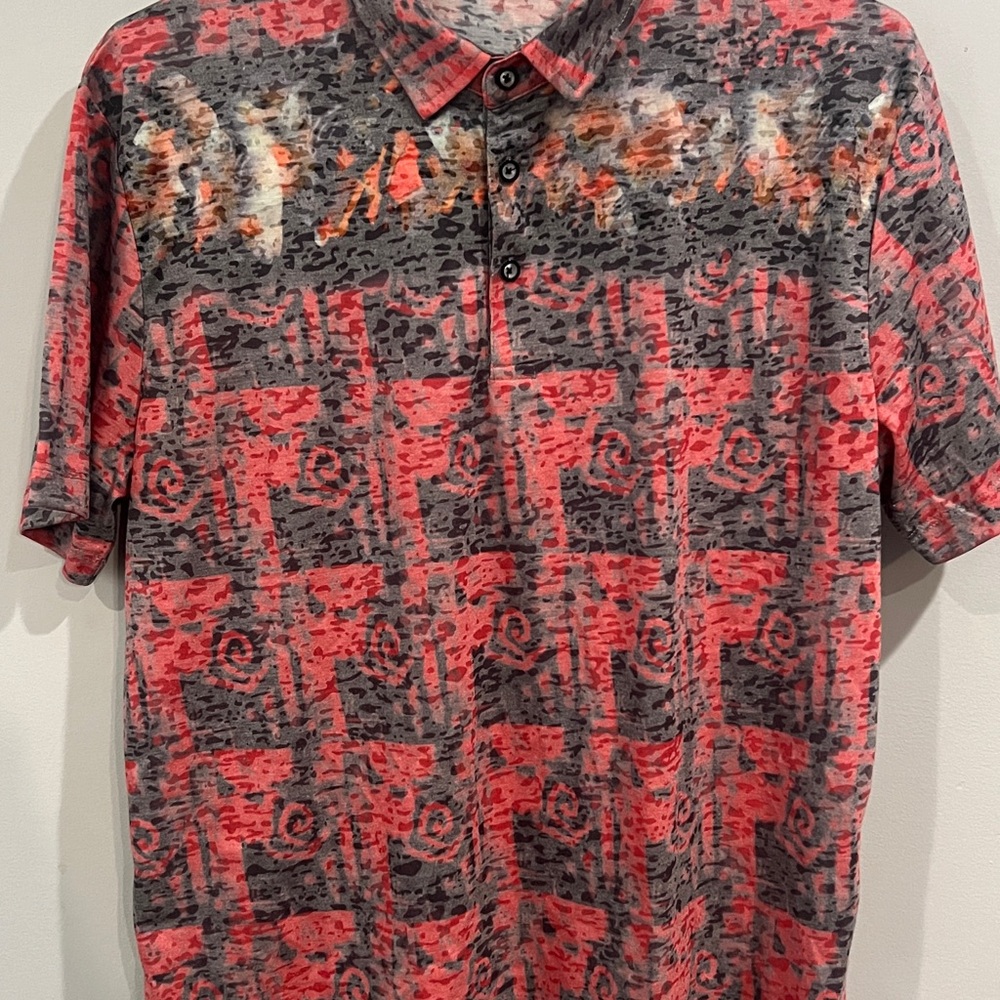 Black Edition Red and Gray Polo Shirt